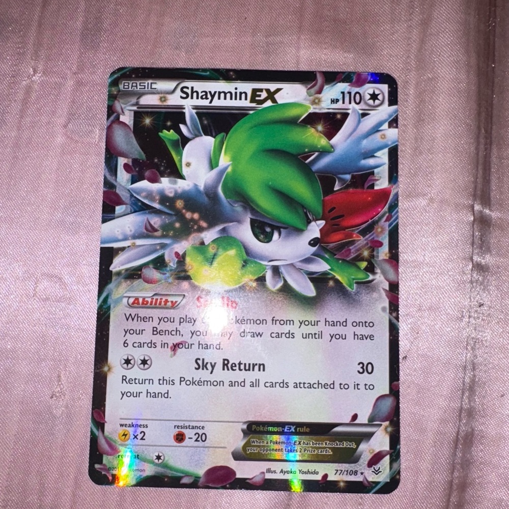 Shaymin EX Pokémon Card